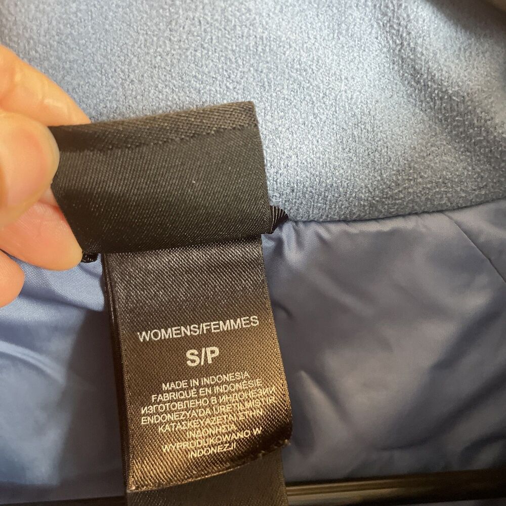 The North Face Womens Windbreaker Jacket Size Small Blue Full Zip Pockets - Picture 9 of 12